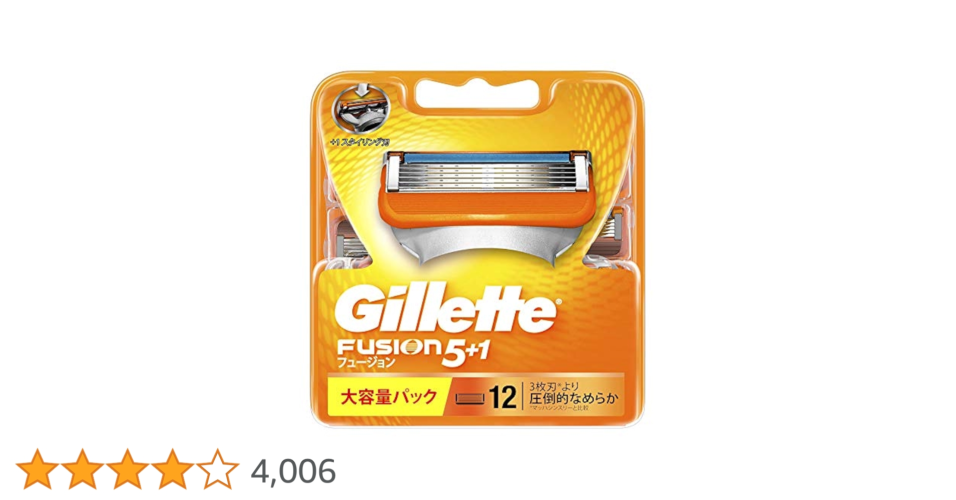 【新品未使用】Gillette フュージョン 5+1 12個入り大容量パック 新品未使用) Gillette フュージョン5+1 替刃 12個入